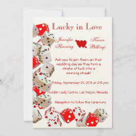 invitación de invitación a la boda de Casino Las V