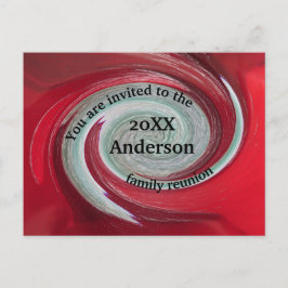 Invitación de invitación a reunión familiar rojo b