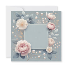 Invitación de invitación azul