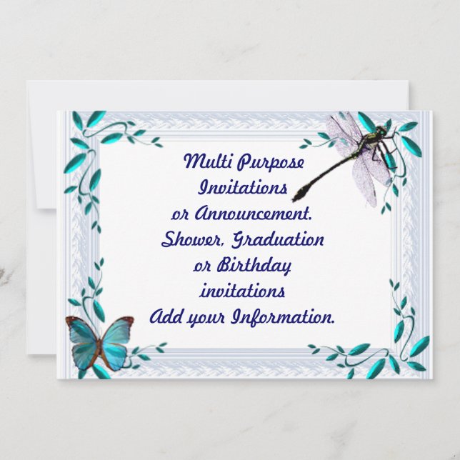 Invitación de invitaciones multiusos (Anverso)