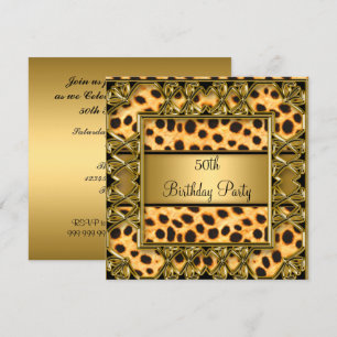 Invitación de Jaguar para Cumpleaños 50 de Mujer