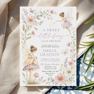 Invitación de Jardín de Hadas Caprichoso para Baby