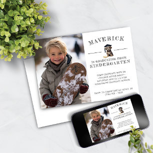 Invitación de jardín de infancia Curte Scruffy Pup