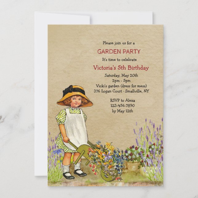 Invitación de jardineros de época (Anverso)