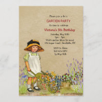 Invitación de jardineros de época