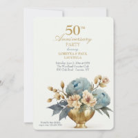 Invitación de Jarrón de Oro