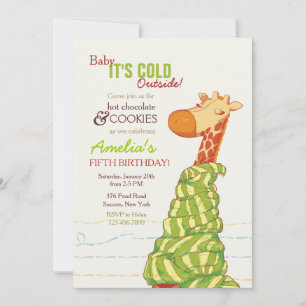 Invitación de Jirafa Acogedora