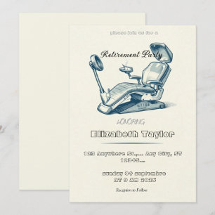 Invitación de jubilación de dentista - Gracias Den