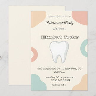 Invitación de jubilación de dentista - Gracias Den