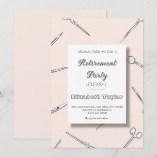Invitación de jubilación de médico cirujano enferm