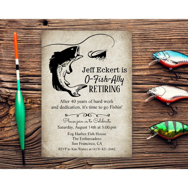 Invitación de Jubilación de Pesca (Subido por el creador)