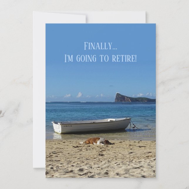 Invitación de jubilación (delante y atrás del text (Anverso)