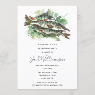 Invitación de jubilación Fiesta de jubilado   Pesc