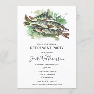 Invitación de jubilación Fiesta de jubilado   Pesc