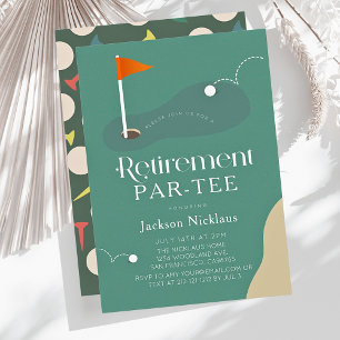 Invitación de Jubilación Par-Tee Bandera de Calle
