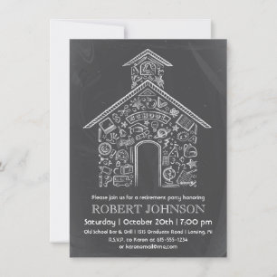 Invitación de Jubilación para Maestro de Escuela