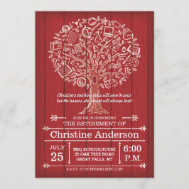 Invitación de Jubilación para Profesor del Árbol d