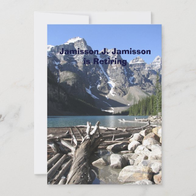 Invitación de Jubilación, Selva del Lago Mountains (Anverso)