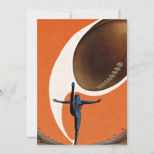 Invitación de juego de jugador de fútbol de deport (Anverso)