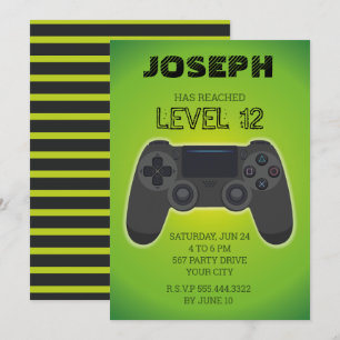 Invitación de jugador, nivel avanzado de videojueg