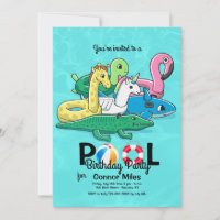 Invitación de juguetes inflables de grupo
