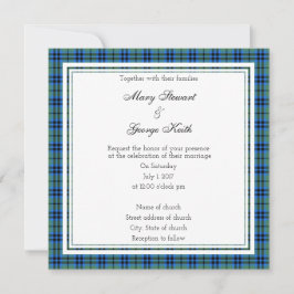 Invitación de Keith Scottish Boda Square