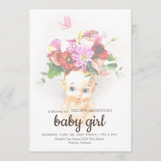 Invitación de Kewpie Baby Shower