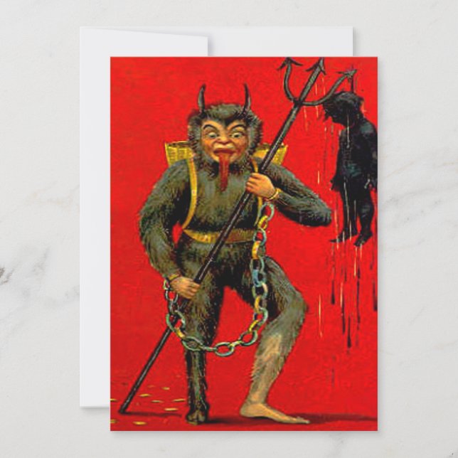 Invitación de Krampus (Anverso)
