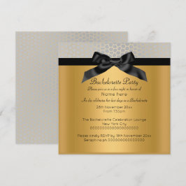 INVITACIÓN DE LA BACHELORETTE DE LA LEOPARDA NEGRA