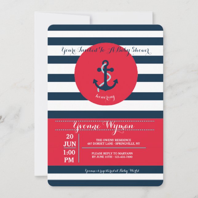 Invitación de la Bahía Ancla (Anverso)