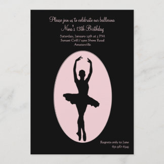 Invitación de la bailarina del lugar central