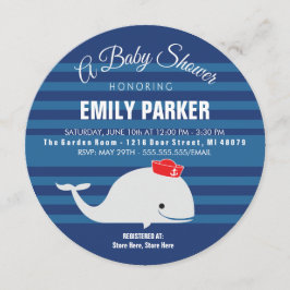 Invitación de la ballena el | Baby Shower