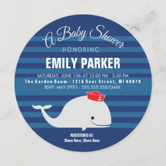 Invitación de la ballena el | Baby Shower