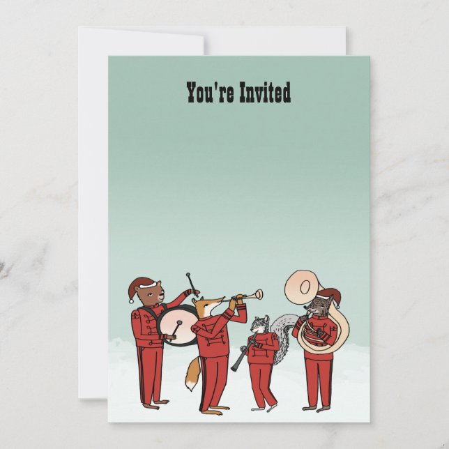 Invitación de la banda del día de fiesta del (Anverso)