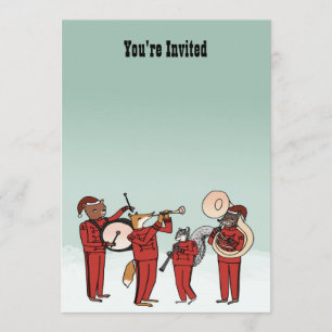 Invitación de la banda del día de fiesta del
