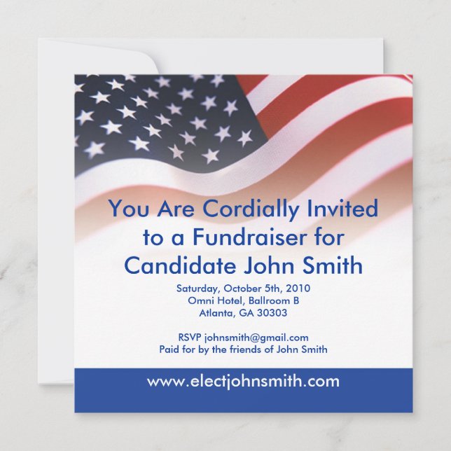 Invitación de la bandera (Anverso)