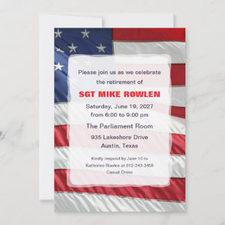 Invitación de la Bandera Americana