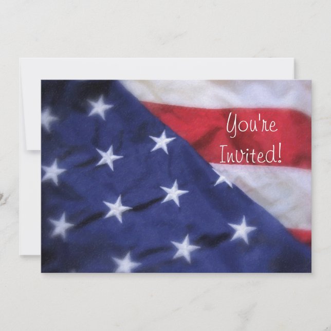 Invitación de la bandera americana (Anverso)