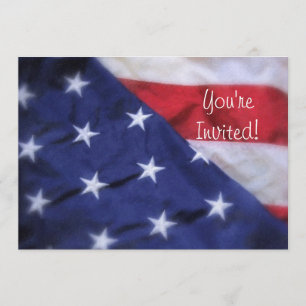 Invitación de la bandera americana