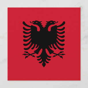 Invitación de la bandera de Albania
