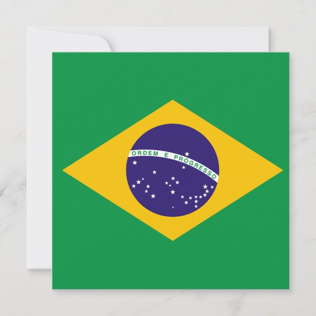 Invitación de la bandera de Brasil (Anverso)