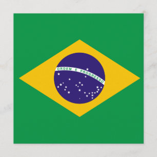 Invitación de la bandera de Brasil