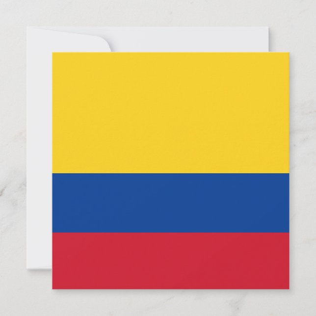 Invitación de la bandera de Colombia (Anverso)