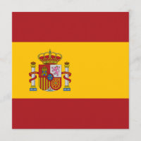Invitación de la bandera de España