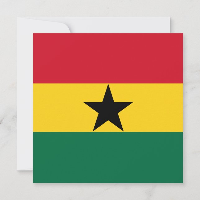 Invitación de la bandera de Ghana (Anverso)