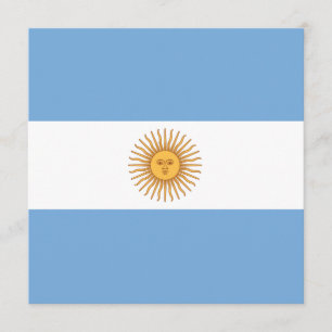 Invitación de la bandera de la Argentina