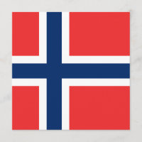 Invitación de la bandera de Noruega