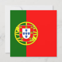 Invitación de la bandera de Portugal