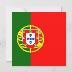 Invitación de la bandera de Portugal