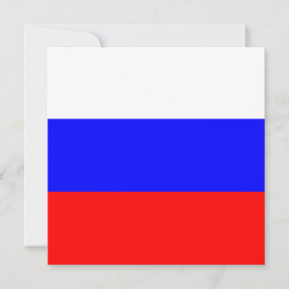 Invitación de la bandera de Rusia